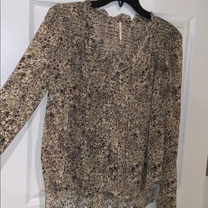 Free People floral blouse
